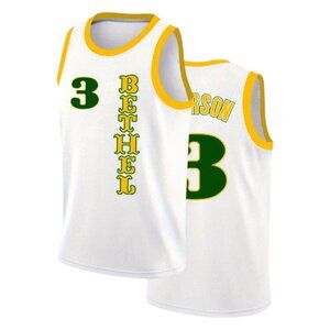 Bethel Allen Iverson High School Basketball Jersey #3 White Stitched Men's